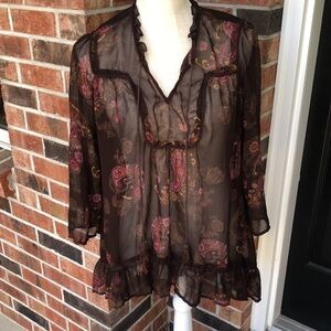 Maurices Boho‎ Sheer Shirt